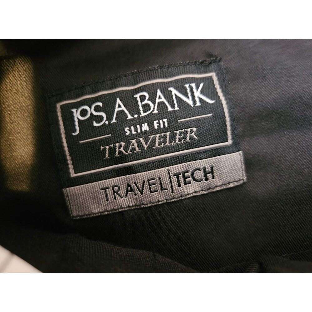 Jos. A. Bank Men Wool Blend Slim Fit Traveler Tech Pants 40R (38R) Hemmed 30.5"L - Picture 6 of 8